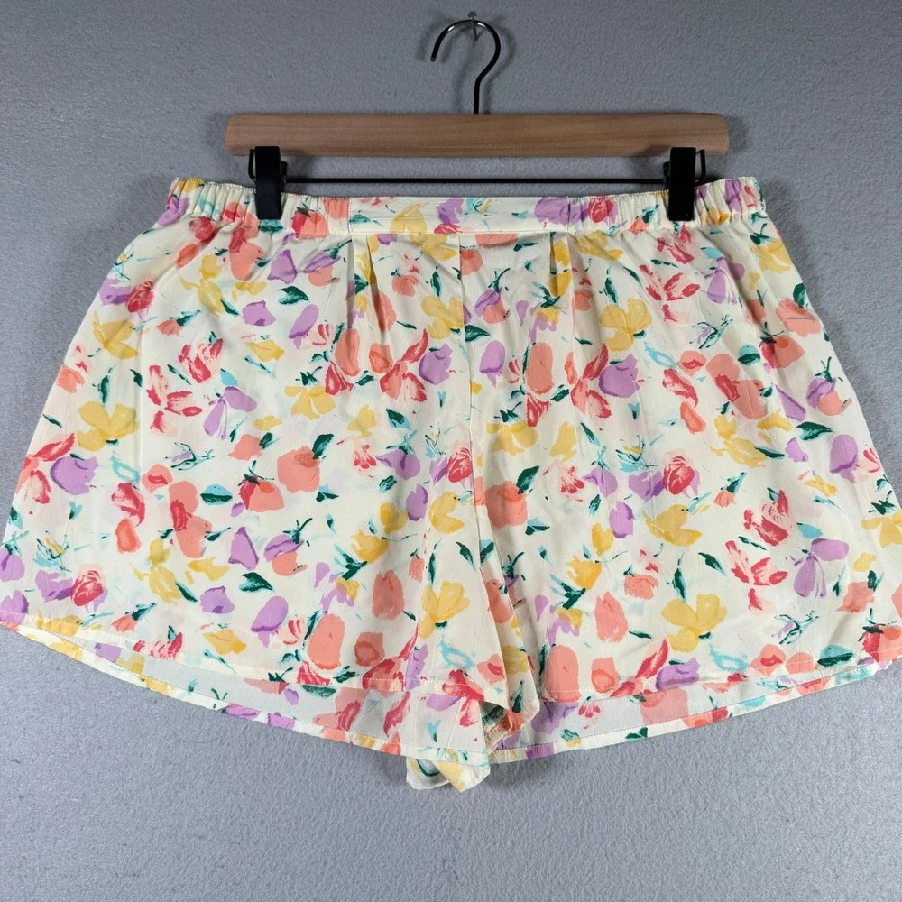 Vintage Victorias Secret Floral Pajama Set Small Sleeveless Top Short Gold Label
